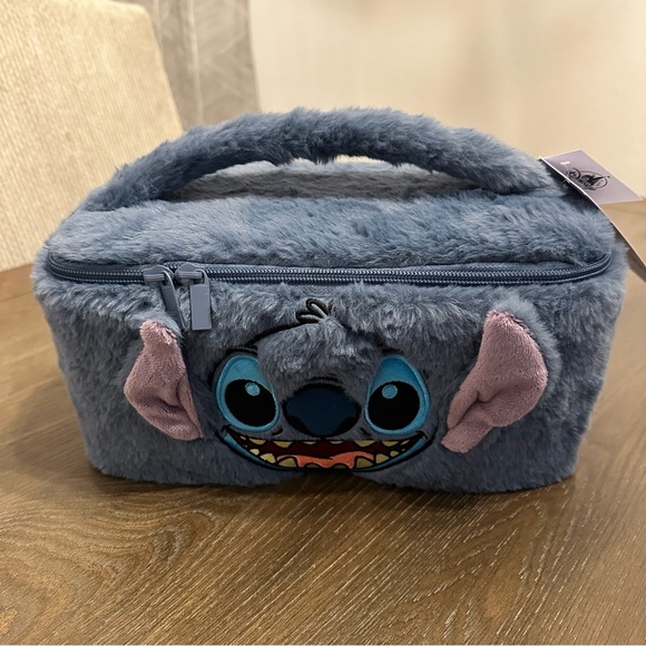 Disney Handbags - NEW Disney‎ Parks WDW Plush Embroidered Makeup Bag Cosmetics Case - Stitch